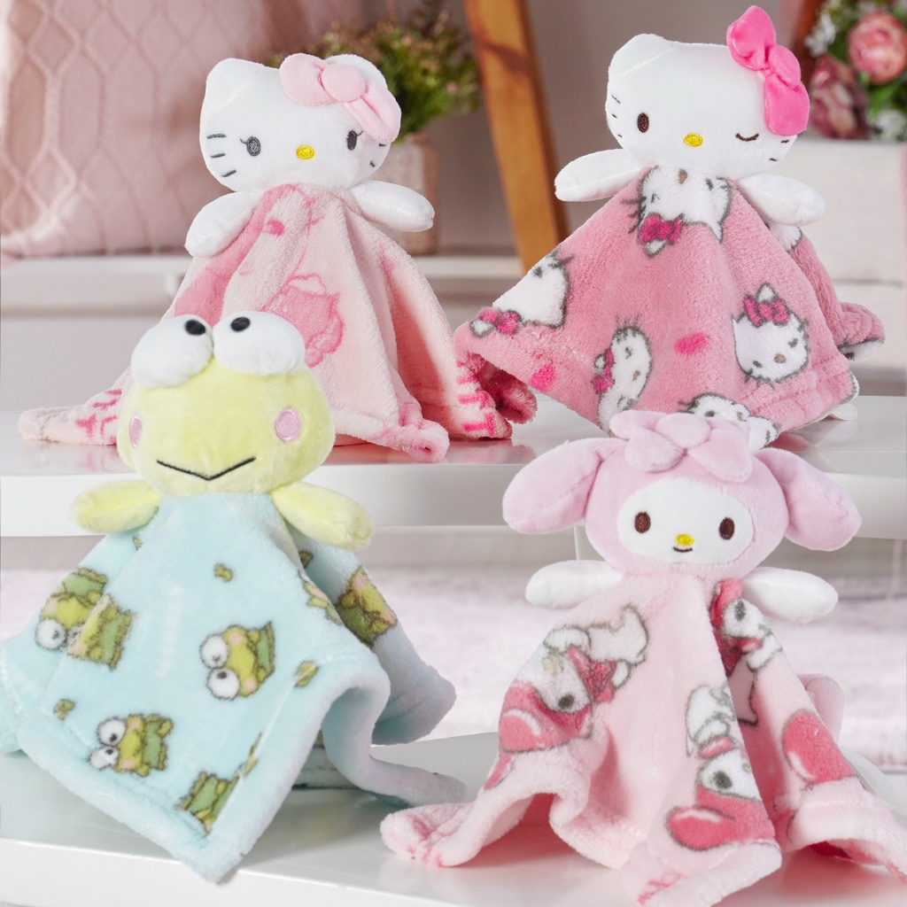Naninha Hello Kitty e Amigos Naninha para bebê com cabeça de pelúcia Produto Licenciado Bene Casa em Oferta na Shopee