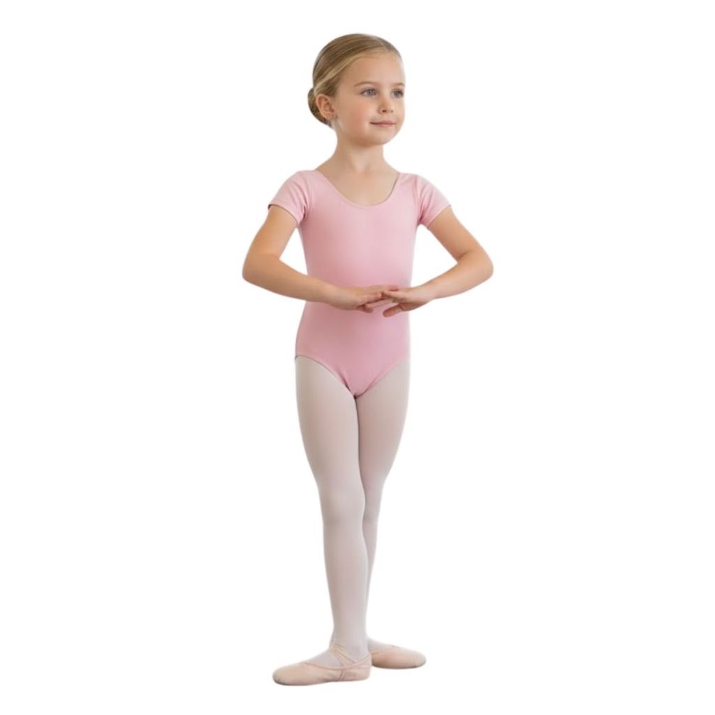 Collant Infantil Manga Curta Só Dança Preto em Oferta na Shopee