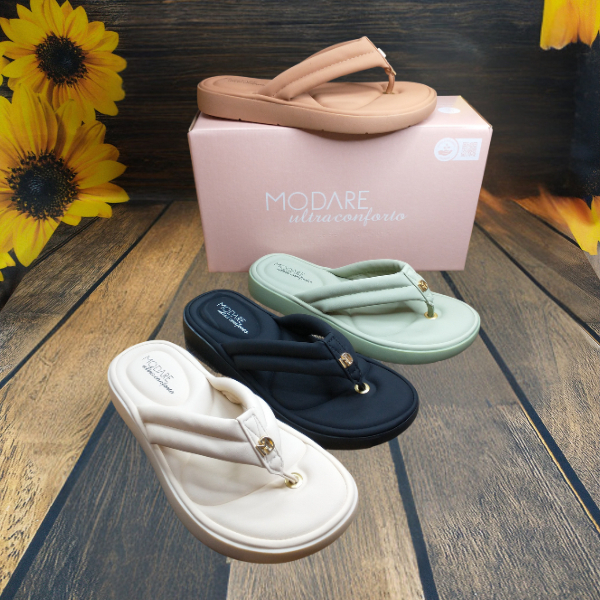 Chinelo Tamanco Modare Ortopédico Dedo Ultraconforto Leve Macio Antiderrapante Novidade Promoção