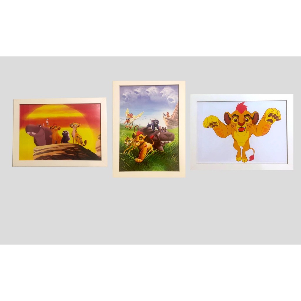 quadro Guarda do Leão Ono Kion Kopa Bunga Fuli Janja Cartoon