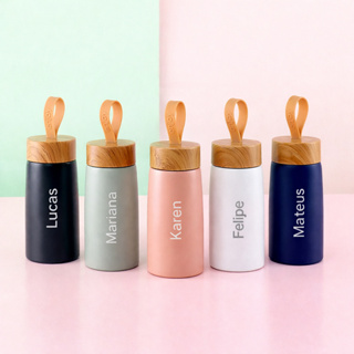 GARRAFA TÉRMICA PERSONALIZADA 250ML PEQUENA ESCOLAR DELICADA em Oferta na Shopee