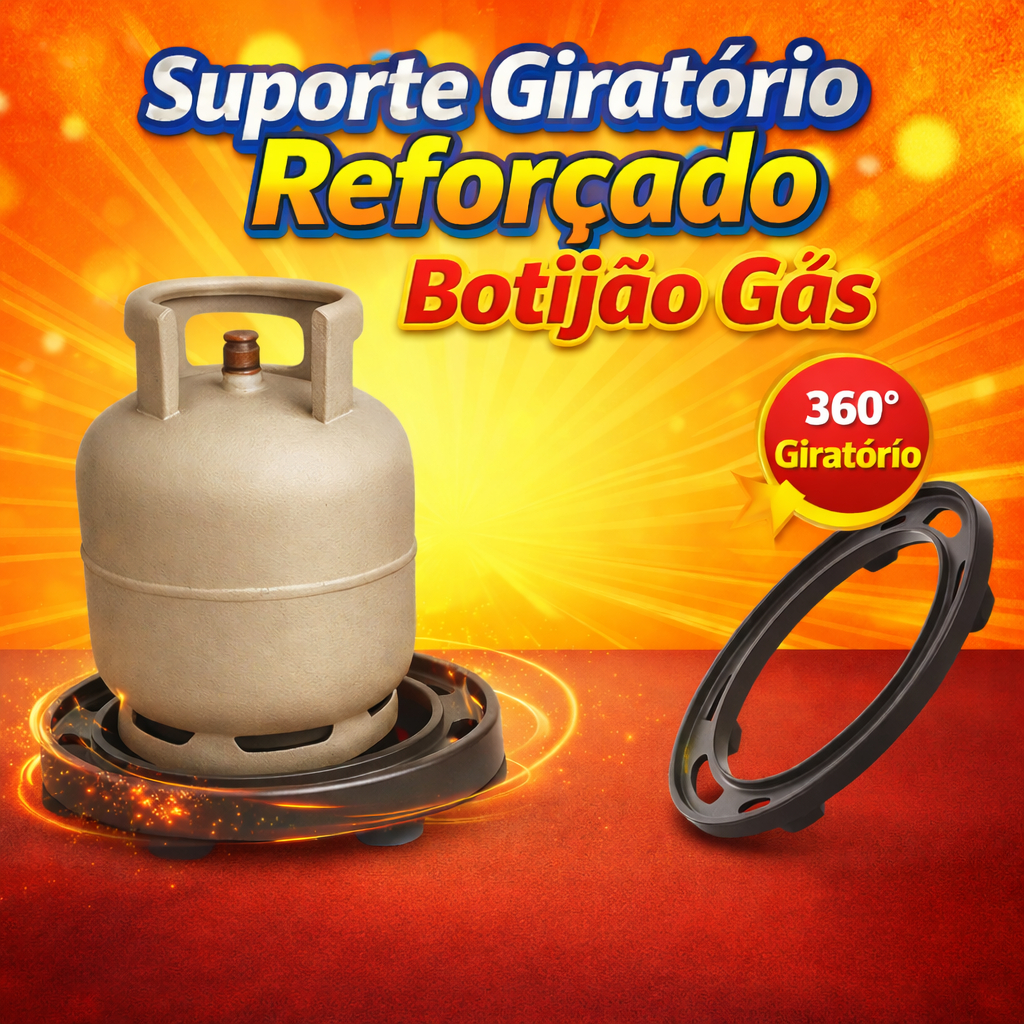 Suporte Giratório Reforçado Botijão Gás Base Giratória Rodízios Resistente Antiferrugem Deslizante em Oferta na Shopee
