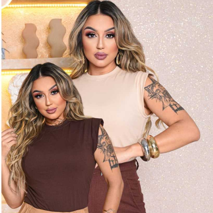 kit  Blusas Femininas Básica Muscle Tee Minimalista T shirts feminina 100% Algodao Camiseta Luxo em Oferta na Shopee