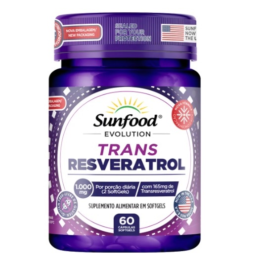 TRANS RESVERATROL 1000MG 60 SOFTGELS SUPLEMENTO