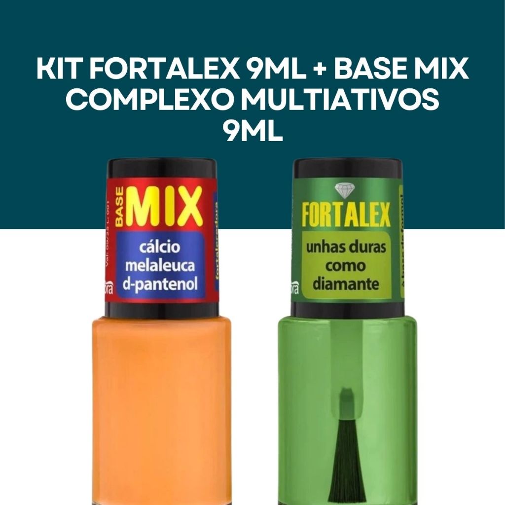 Kit Fortalecedor De Unhas Cora Fortalex +base Mix Multiativo em Oferta na Shopee