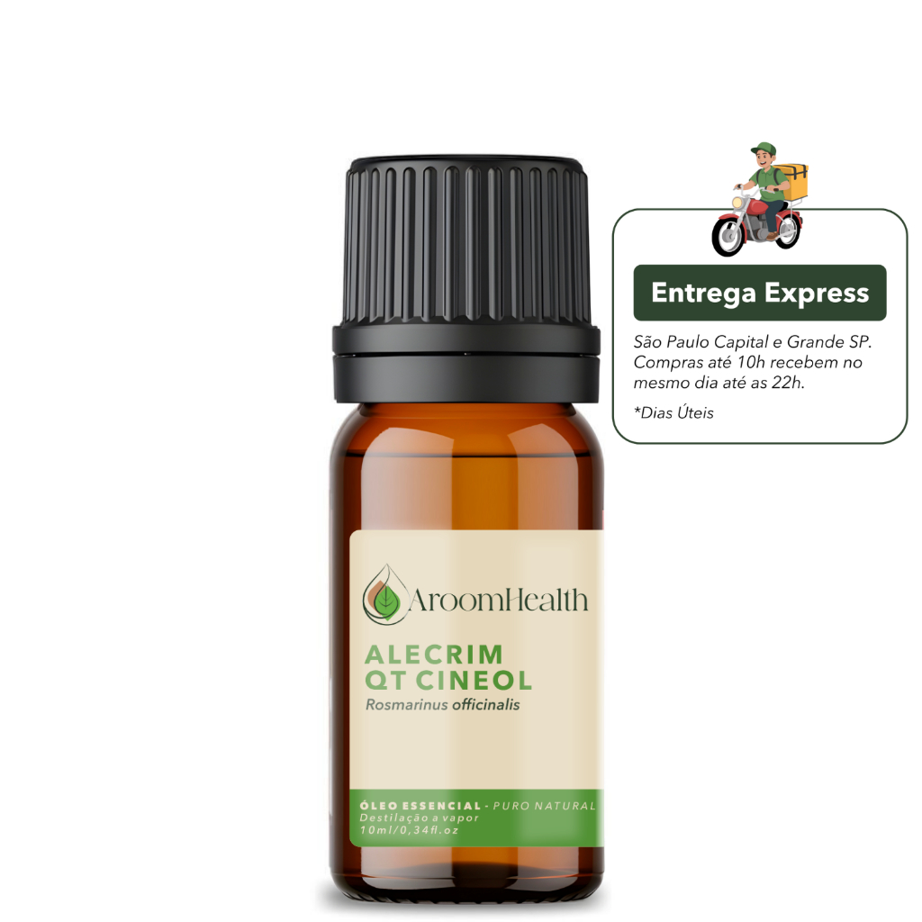 Óleo essencial puro natural de Alecrim 10 ml AroomHealth em Oferta na Shopee