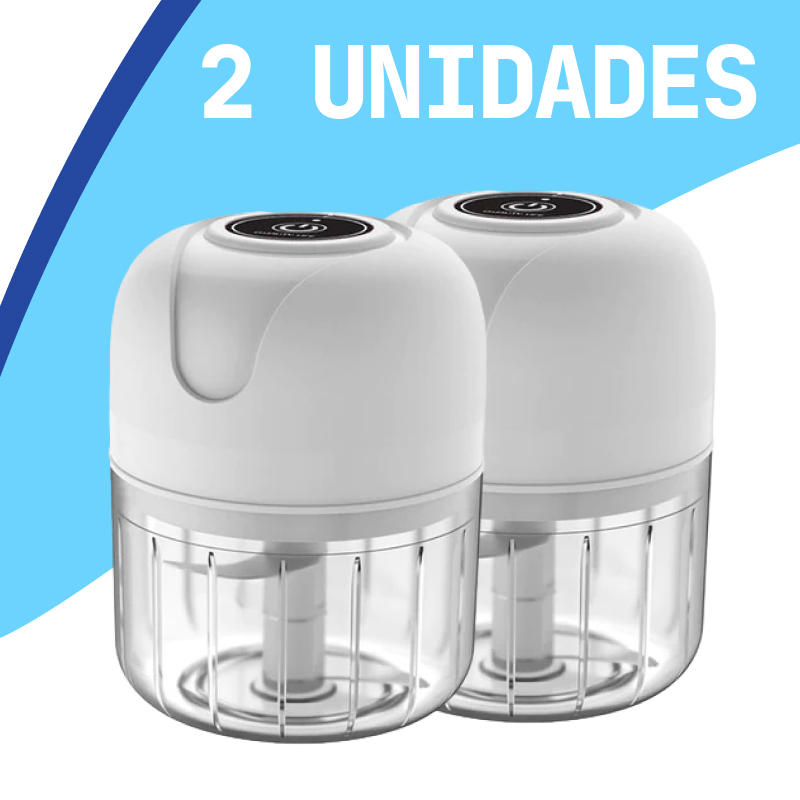 Mini Processador 250ml USB com 3 lâminas de aço inox Elétrico de Alimentos Portátil Cor aleatória