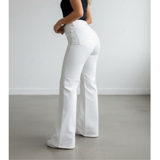 Jeans Wide Leg Empina-Bumbum - Conforto e Modelagem em Oferta na Shopee