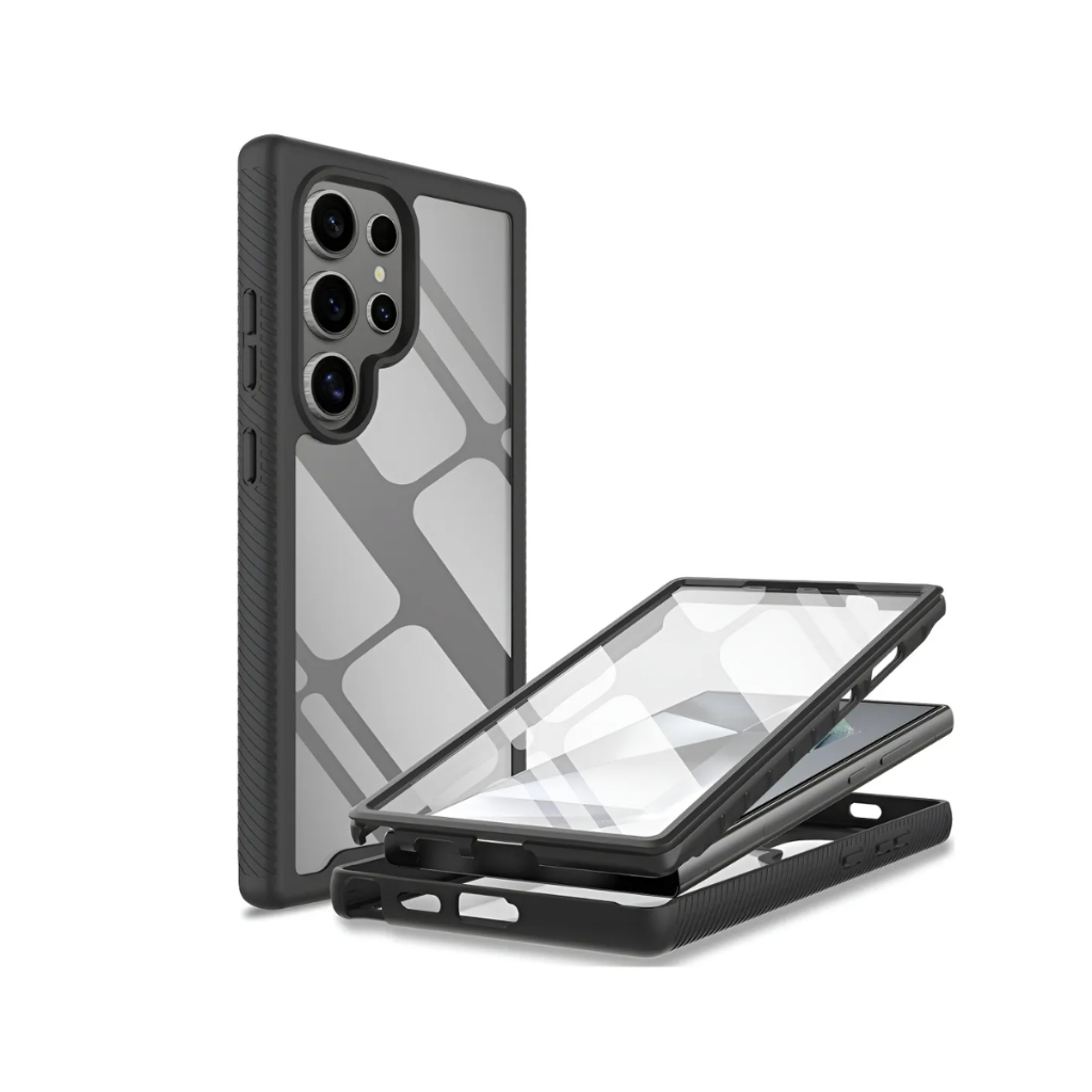 Capa 2x1 frente e verso 360 + Película de Privacidade de Vidro Temperado 3D