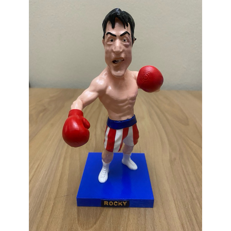 Boneco Colecionavel rocky balboa sylvester stallone Figura Decorativa Action Figure Colecionaveis Impressao 3d