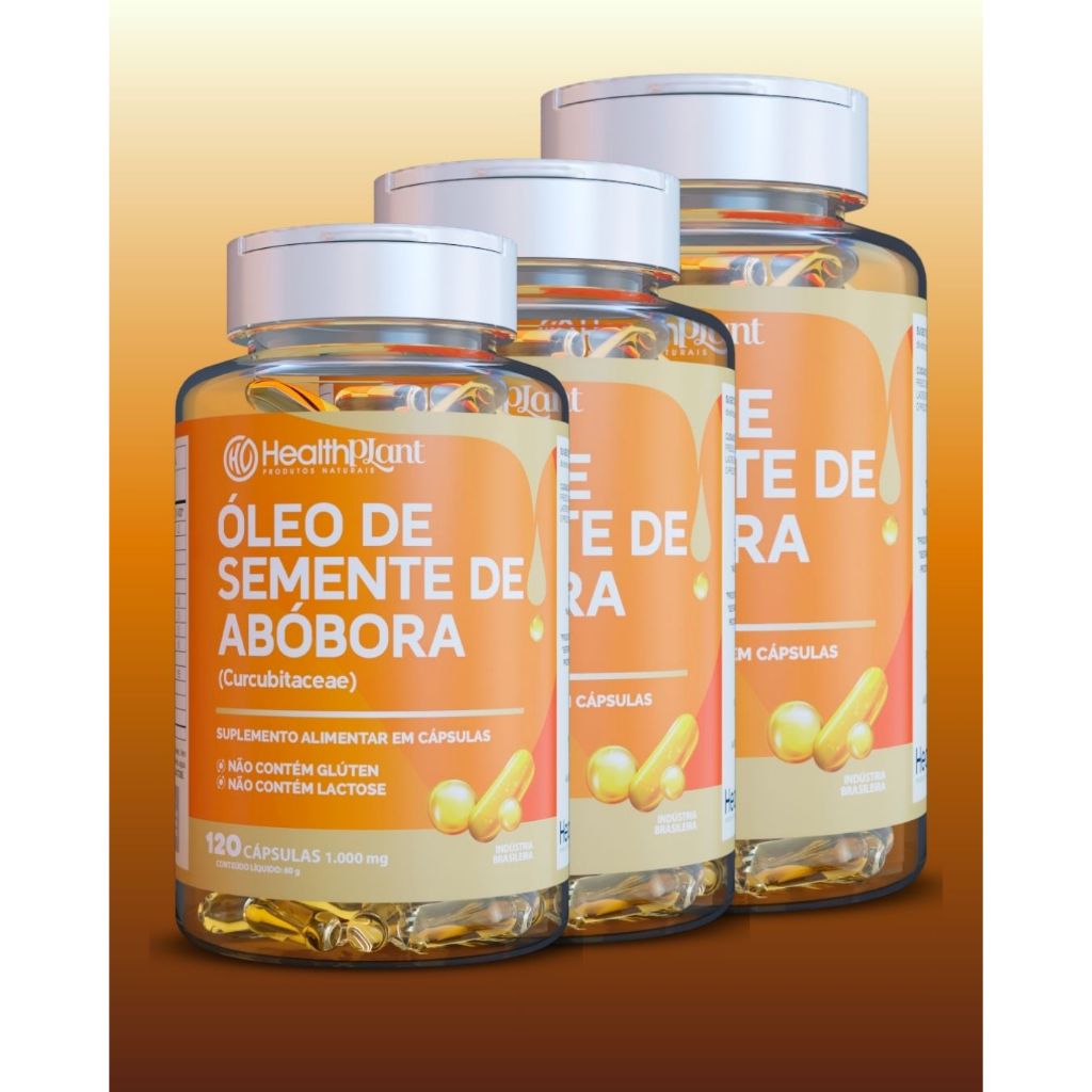 Óleo de Semente de Abóbora | Contra envelhecimento precoce Óleo do Homen |120 Cápsulas | 500mg