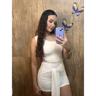 Vestido Tubinho Mula Manca Feminino Curto com Amarração Lateral-Suplex Premium em Oferta na Shopee