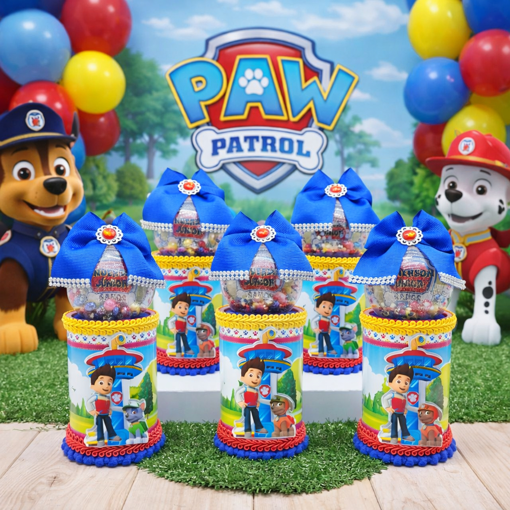 Kit Festa Luxo Patrulha Canina Personalizado I Lembrancinhas I Festas I Aniversários I Cofrinho Personalizado I Cofrinho