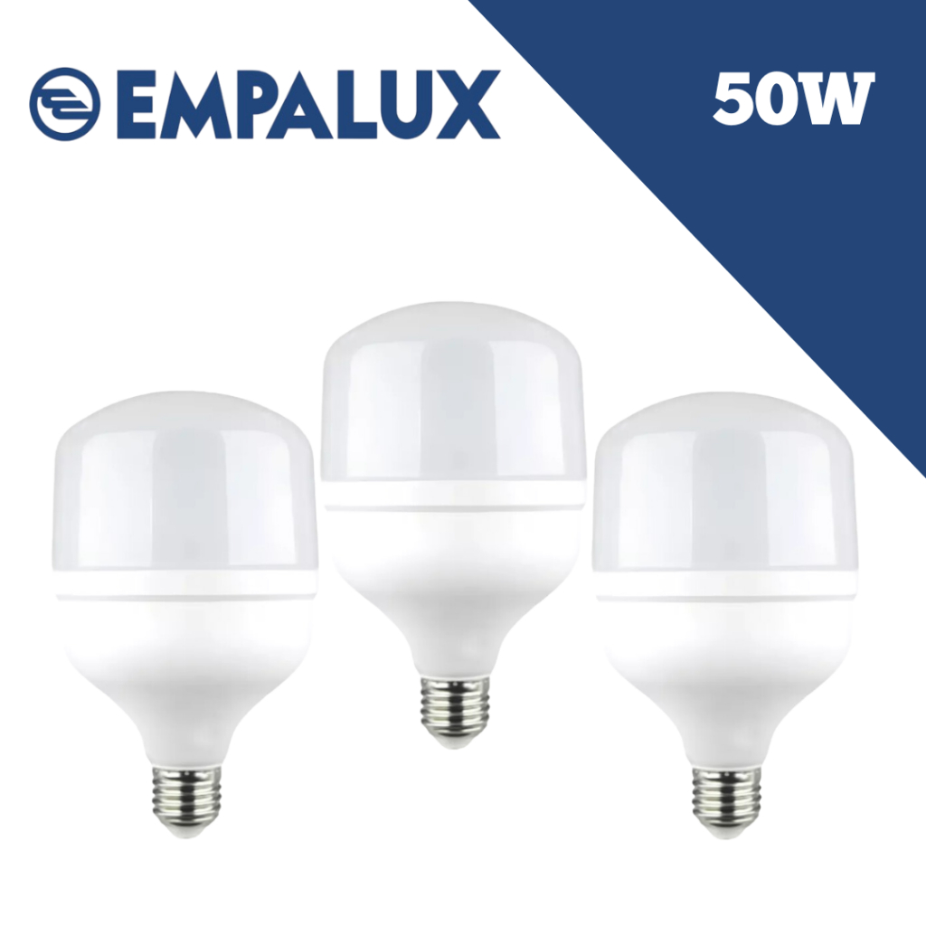 Kit 3 Lâmpadas Alta Potência 50W ECO 6500K E27 EMPALUX Potente em Oferta na Shopee