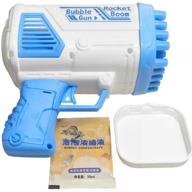 Pistola Lança Bolhas De Sabão Bazuca Automática Infantil