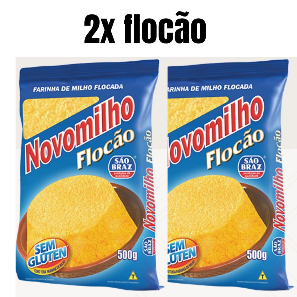 kit C/2 Flocão de milho 500g (cuscuz) SÃO BRAZ