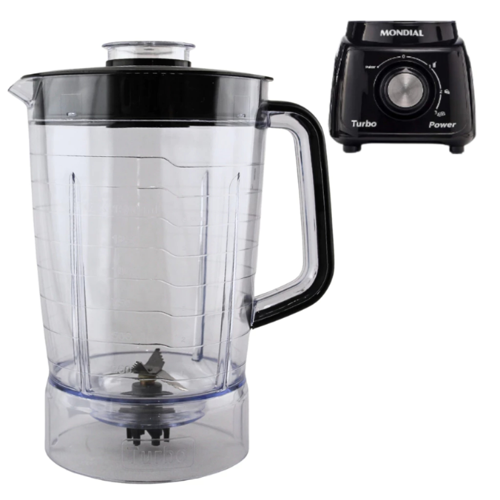 Copo Liquidificador Mondial Turbo Power Sangel L 99 Fb Preto jarra para liquidificador L99