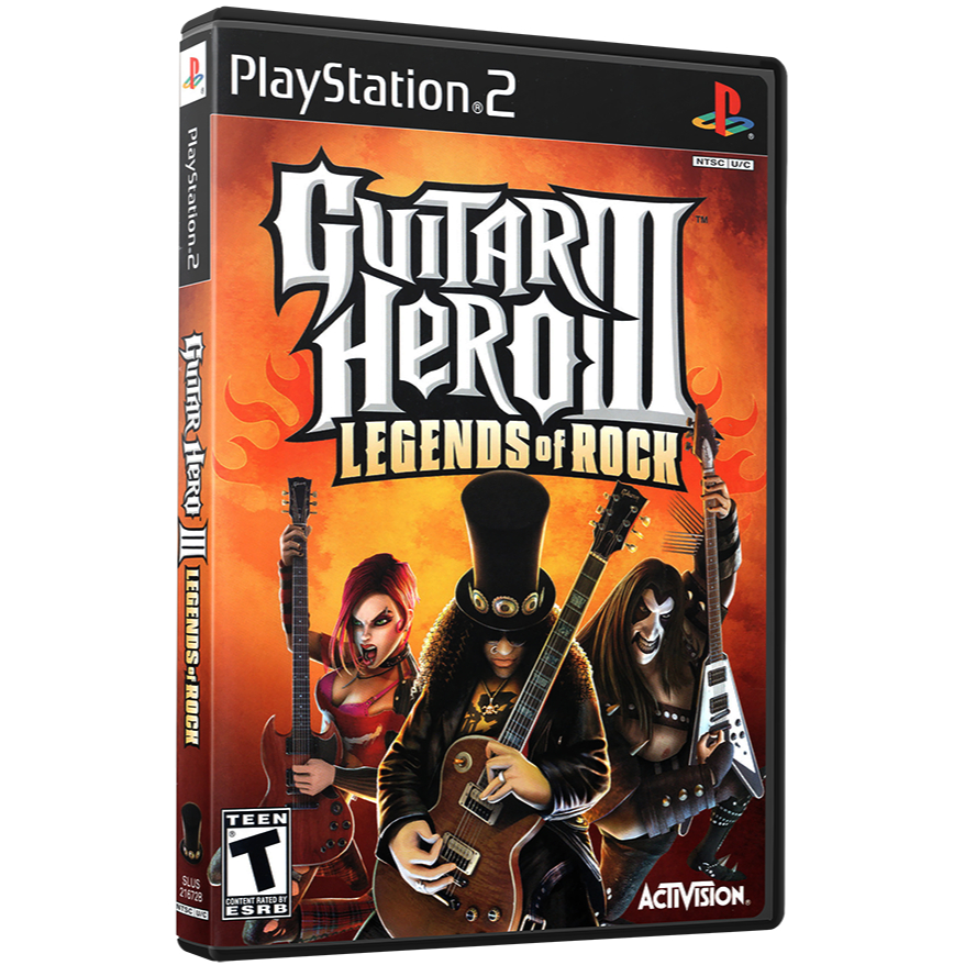 Jogo Guitar Hero 3 Legends of Rock para play 2 ps2