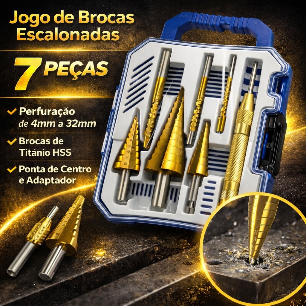 Broca Titânio Escalonada: Onde Comprar | BuscaProdutos