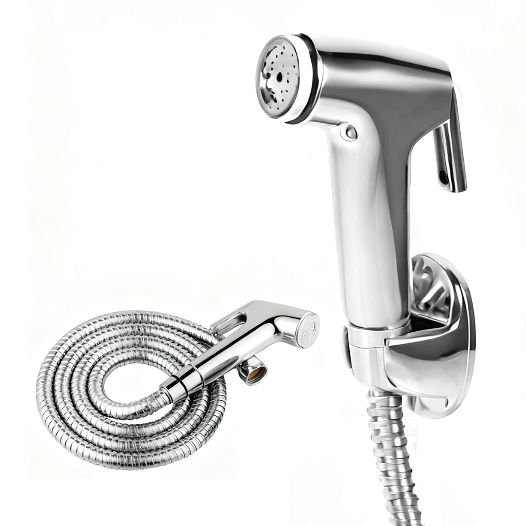 Chuveiro Sanitário Completo Kit de Pistola de Alta Pressão para Sanita ABS com Mangueira 1.5M