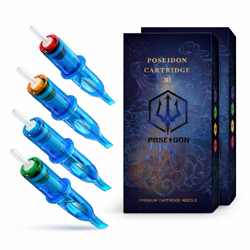 Cartuchos para Tatuagem Poseidon kit com 10 unidades RL RS RM  NFe Envio Rápido tattoo MMP