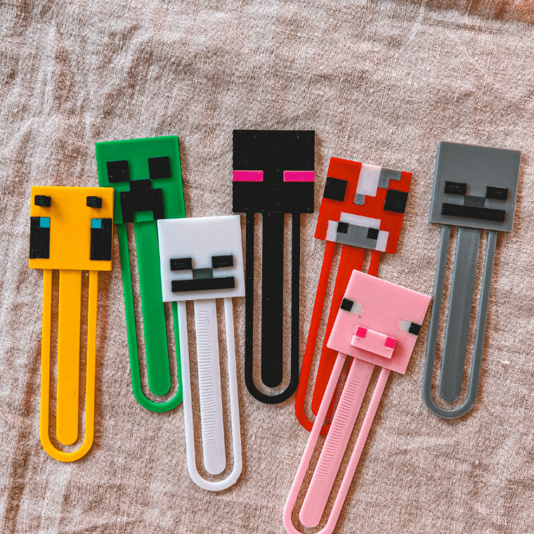 Marca página Minecraft criativo | Kit 6 Personagens | Presente gamer ideal | Lembrancinha infantil Marca página Minecraft criativo | Kit 6 Personagens | Presente gamer ideal | Lembrancinha infantil