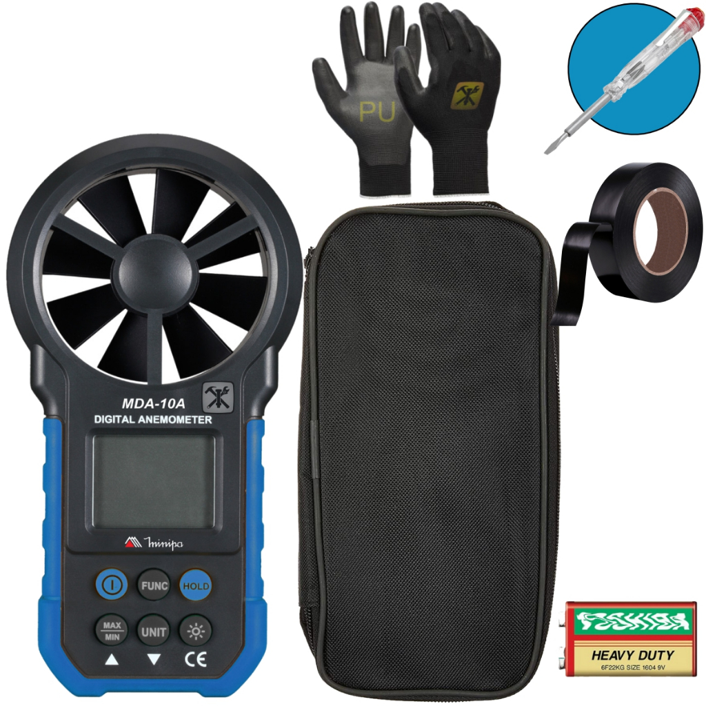 Anemômetro Digital Medidor Velocidade Vento Minipa Mda-10a