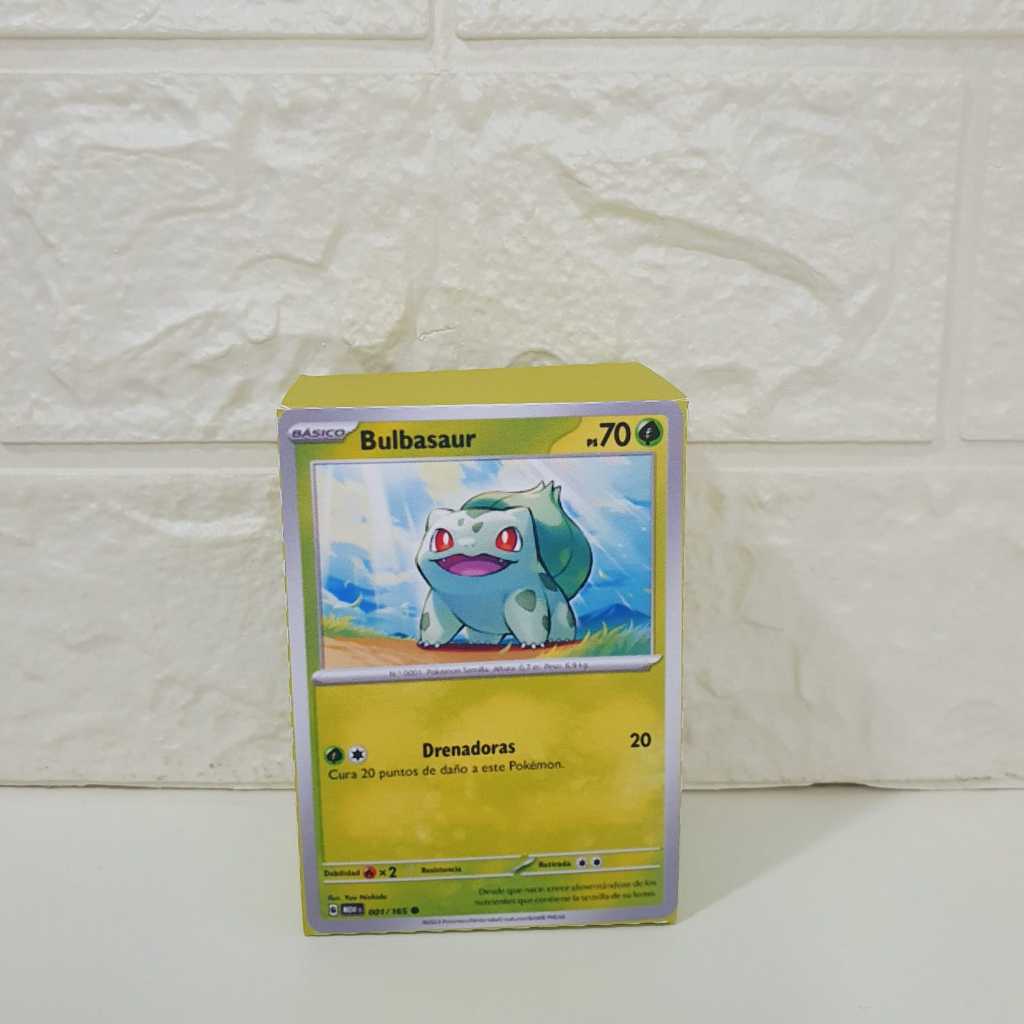 Caixinha lembrancinha Tema Pokémon - Bulbassauro - festa infantil personalizada