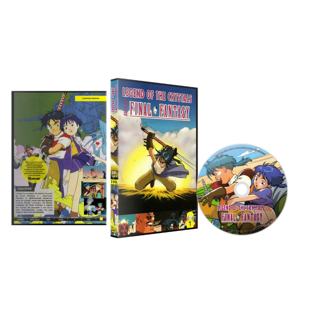 Dvd Final Fantasy: A Lenda dos Cristais (1994) Legendado Hd