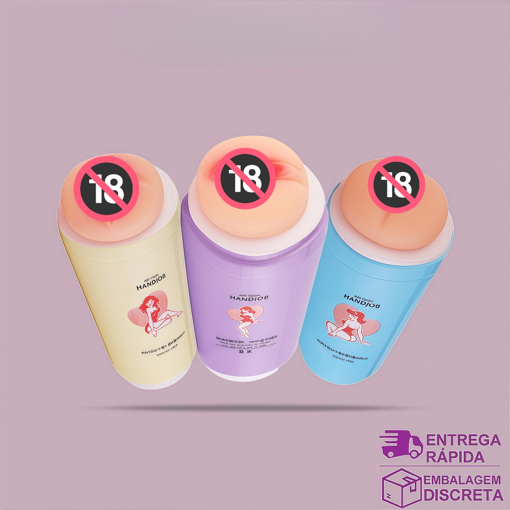 Masturbador Masculino Boca, Ânus e Vagina – 3 Modelos, TPE Realista 17cm