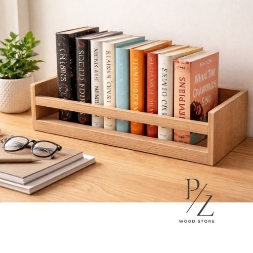 Porta Livro & Porta Tempero de Parede MDF Cru 40cm X10Ccmx10cm | Prateleira & Revisteiro Organizador