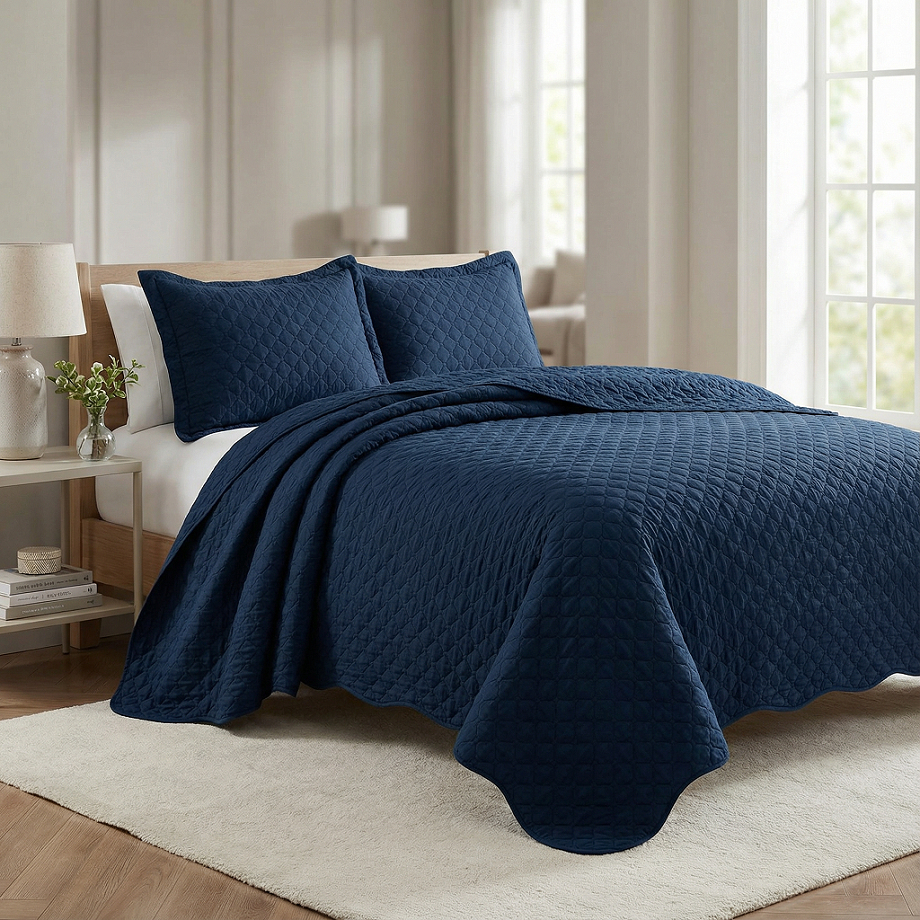 Kit Cobre Leito Colcha Queen 3 Peças Porta Travesseiro Luxo em Oferta na Shopee