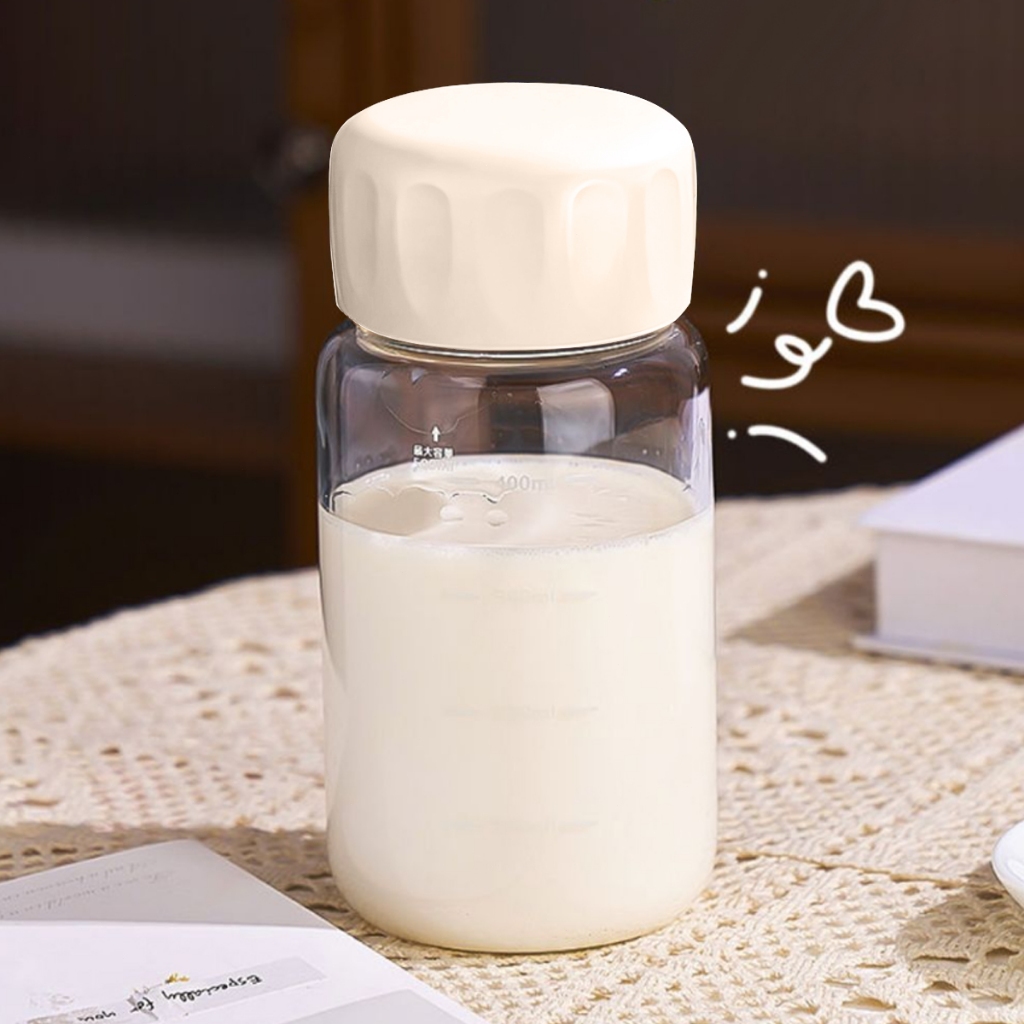 Garrafa De Vidro 400ML Mamadeira de Leite Graduada Garrafa De Água Infantil em Oferta na Shopee
