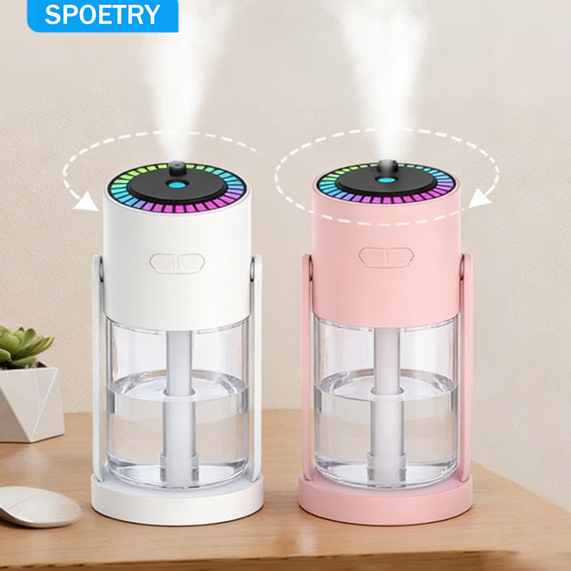 Umidificador de Ar 280ml com LED | Aromaterapia Projeção Estrelada | Relaxamento Ambientes