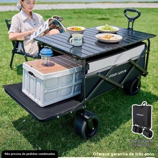 120L Carrinho Multiuso Para Camping Até 150kg Dobrável em Oferta na Shopee