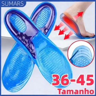 Par Palmilha Ortopédica Gel Silicone Recortável Anti Impacto Alívio  para Fascite Plantar Esporão Calcâneo e Dores em Oferta na Shopee