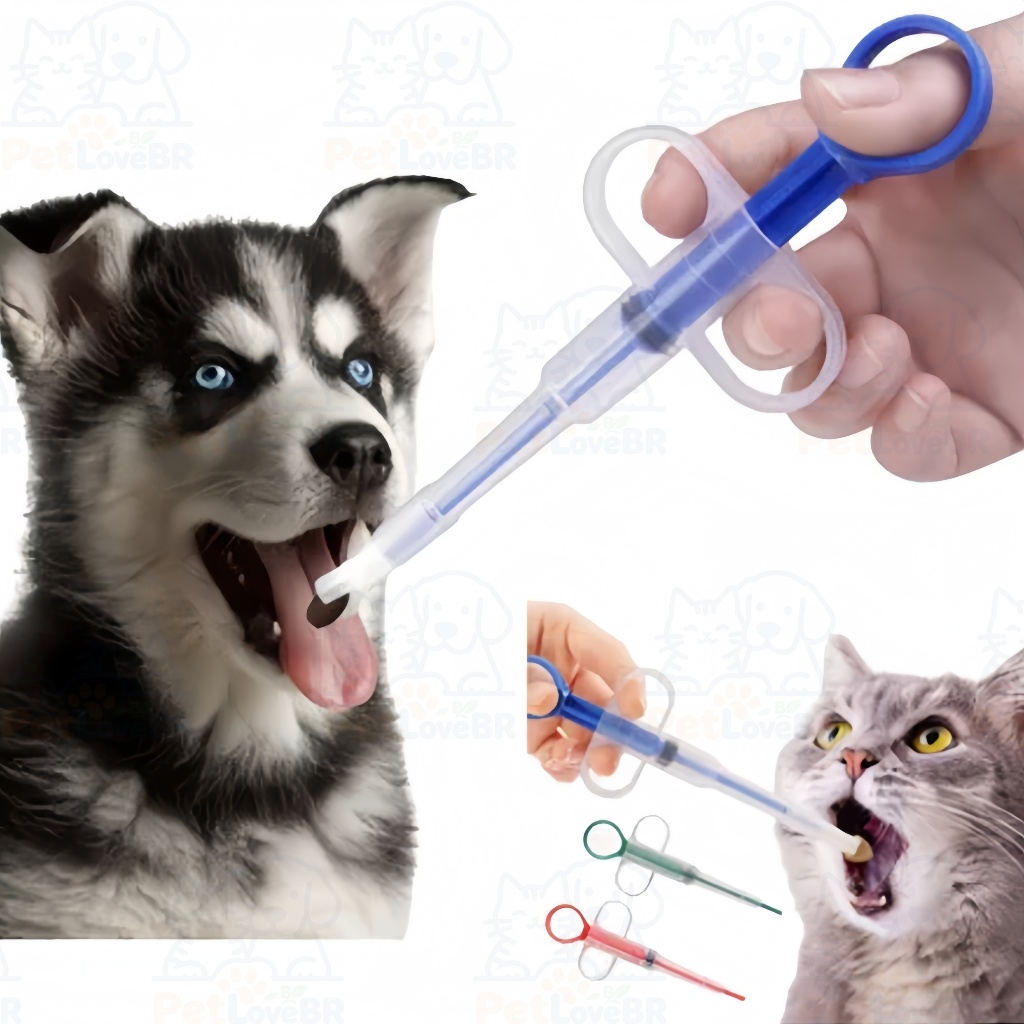 Aplicador De Comprimidos remédios Alimentador Pet Seringa Para Cães e Gatos em Oferta na Shopee