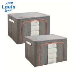 Louis 66L Caixa De Armazenamento Dobráveis Organizador De Roupas Cobertas Edredom Brinquedos Pano Com Ziper