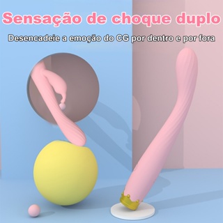 Vibrador Feminino Duplo Ponto G, Portátil, Alta Frequência, Silencioso, Brinquedo de Massagem em Oferta na Shopee