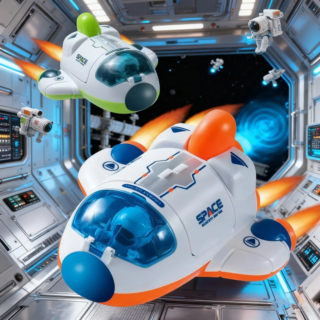 Kit Brinquedo Espacial: Spacecraft, Nave, Foguete + Bonequinho – Explore o Universo com Diversão