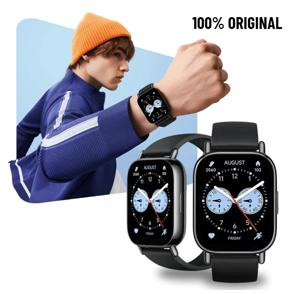 Relógio Smartwatch Xiaomi Redmi Watch 5 Lite Tela AMOLED 1,96" 5ATM Android e iOS PRETO