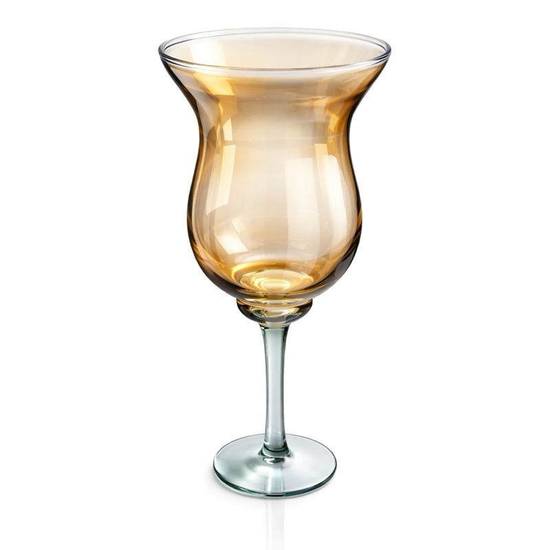 Vaso de vidro para decoração estilo taça Napoli 42