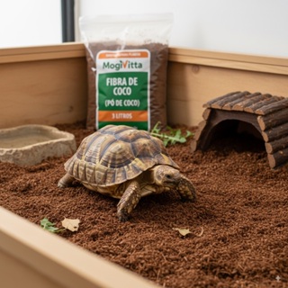 Fibra Pó De Coco para Cama de Pets Cobra Jabuti Lagarto Roedores Coelho Aves em Oferta na Shopee