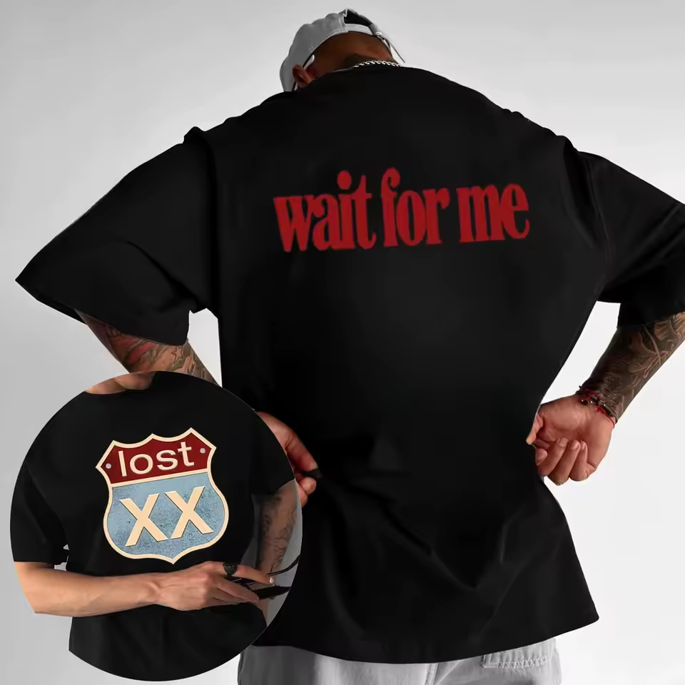 Camiseta Basica Ou Oversized MGK Rapper Album Lost Wait For Me Capa Song Show World Tour Algodao