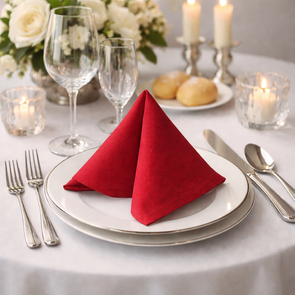 10 Guardanapos de Mesa em Tecido – Sofisticação e Elegância para Sua Mesa 30x30cm