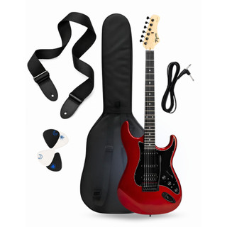 Kit Guitarra Tagima 2s 1h Fx Escala Escura Sixmart Ca Stratocaster Vermelha 6 Cordas