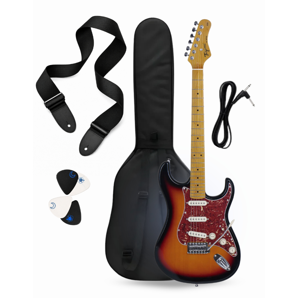 Guitarra Tagima Tg-530 Sunburst Escala Clara Tw Series 3s 6c Stratocaster