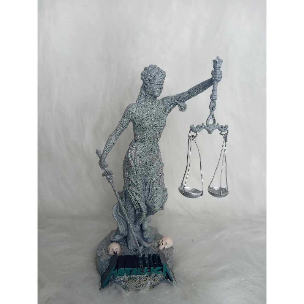 Estátua Lady Justice 22cm Metallica And Justice For All - On Tour Series Collectible Statue - Metallica Rock Icon Totem