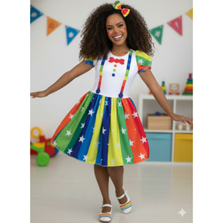 Fantasia Palhacinha Feminina e Palhacinho Masculino em Oferta na Shopee