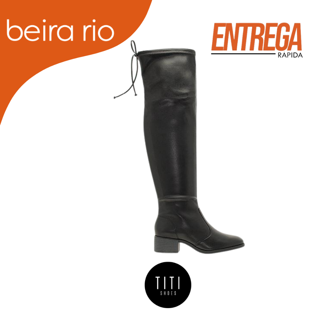 Bota Beira Rio Original Feminina | Over The Knee Conforto Extra Solado Macio Estilo Casual
